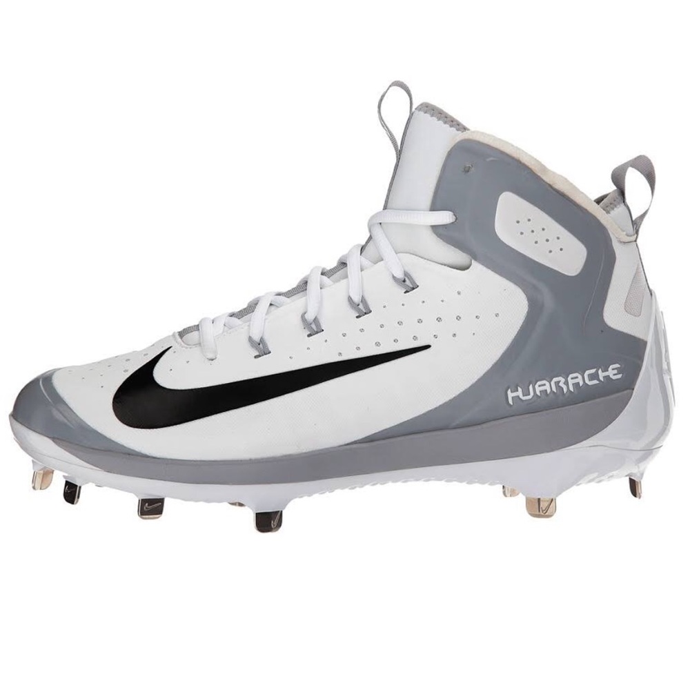Nike Hurache White Max Air Baseball Cleats New